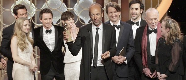 Les Miserables Best Musical 2013 Golden Globe Awards