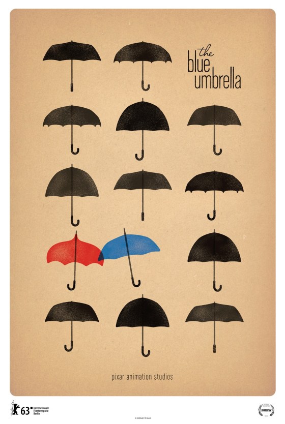 Pixar The Blue Umbrellas Poster