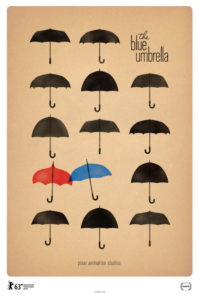 Pixar The Blue Umbrellas Poster
