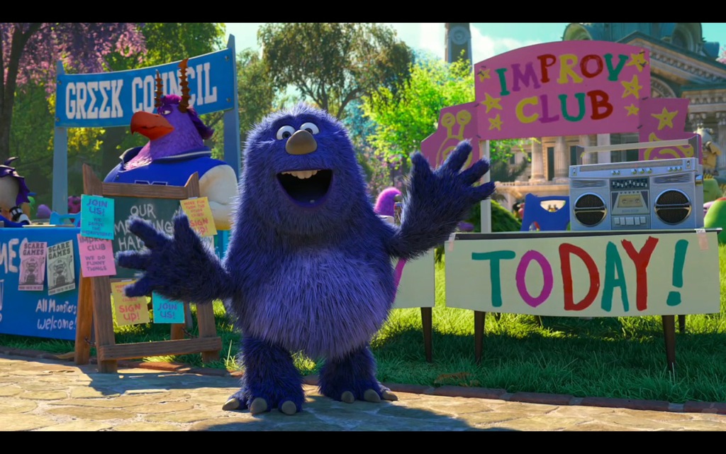 Pixar Monsters University Improv Club