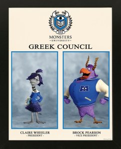 Pixar Monsters University Greek Council