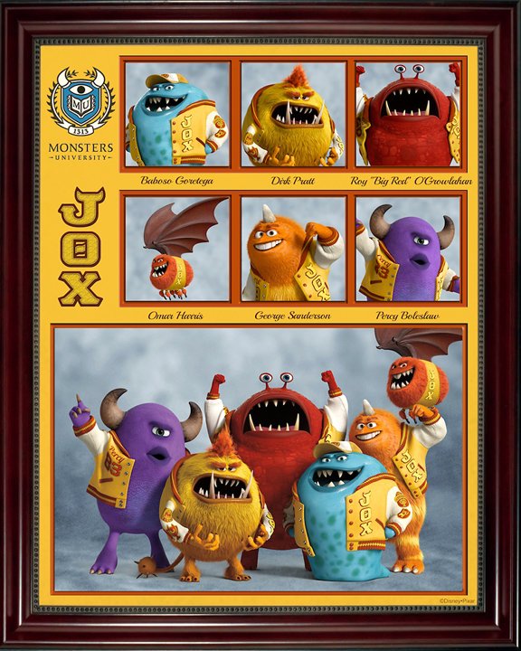 Pixar Monsters University Jaws Theta Chi Fraternity