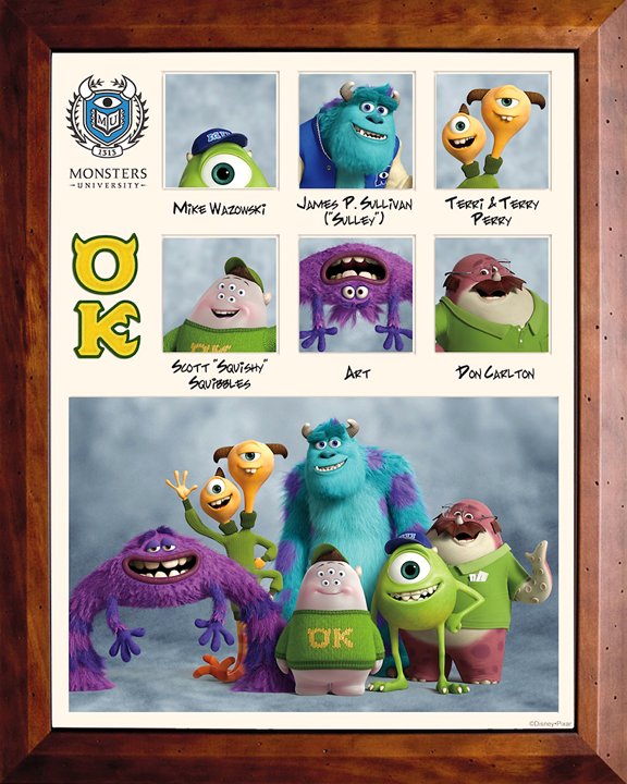 Pixar Monsters University Oozma Kappa Fraternity