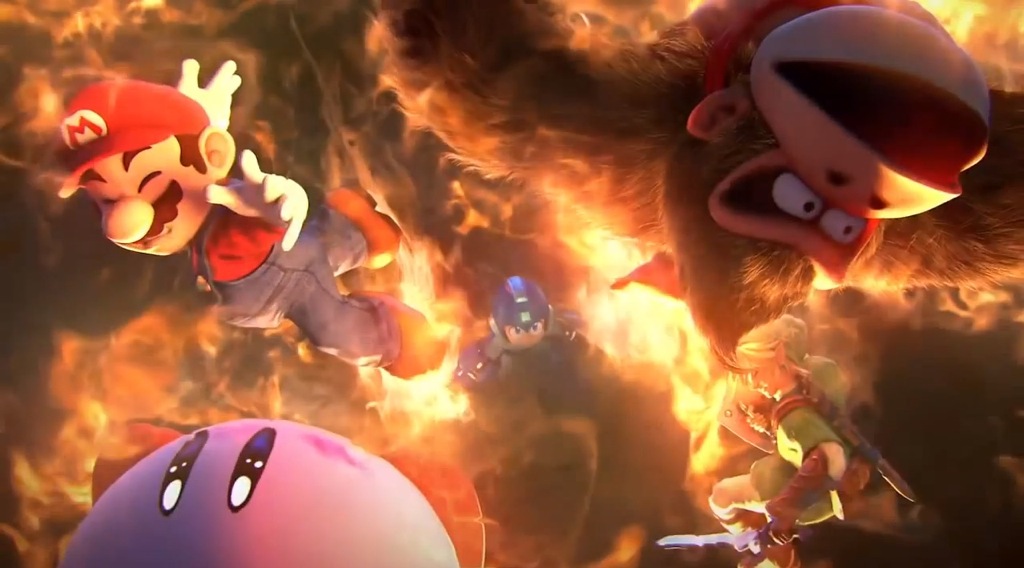 Super Smash Bros. Wii U Mega Man Trailer Screenshot Flame Blast