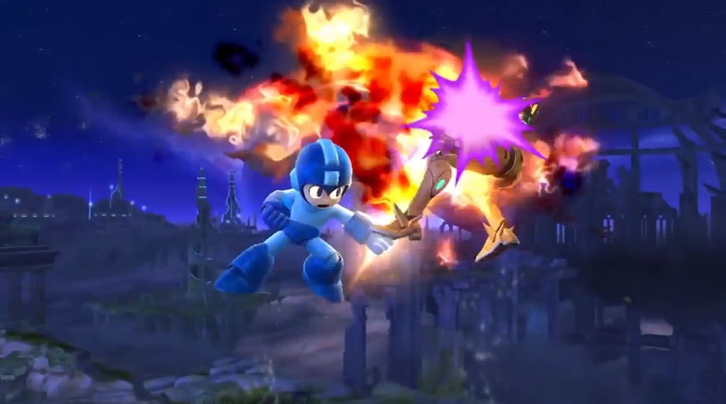Super Smash Bros. Wii U Mega Man Trailer Screenshot Flame Sword