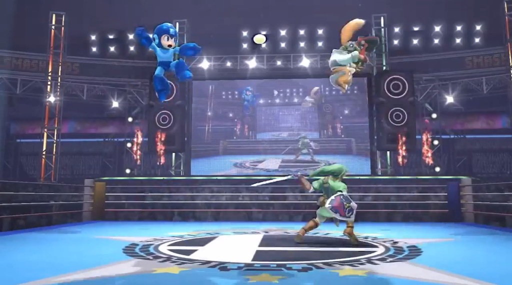 Super Smash Bros. Wii U Mega Man Trailer Screenshot Jumping