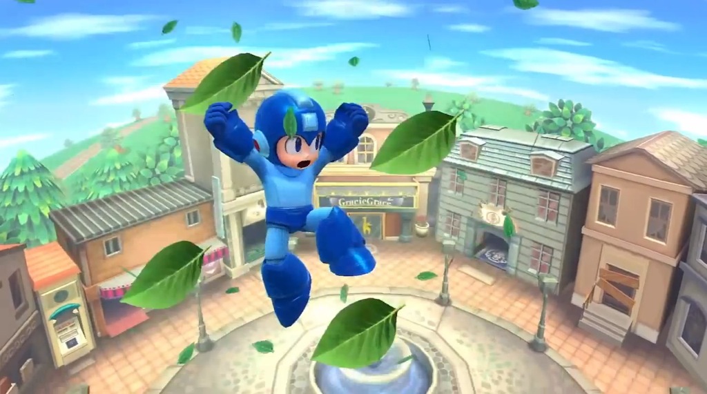 Super Smash Bros. Wii U Mega Man Trailer Screenshot Leaf Shield