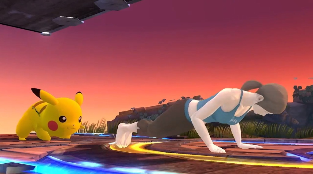 Super Smash Bros. Wii U Wii Fit Trainer Trailer Screenshot Pushup