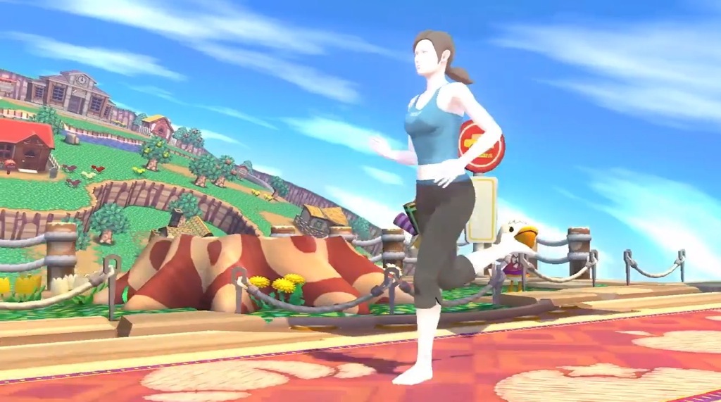Super Smash Bros. Wii U Wii Fit Trainer Trailer Screenshot Running