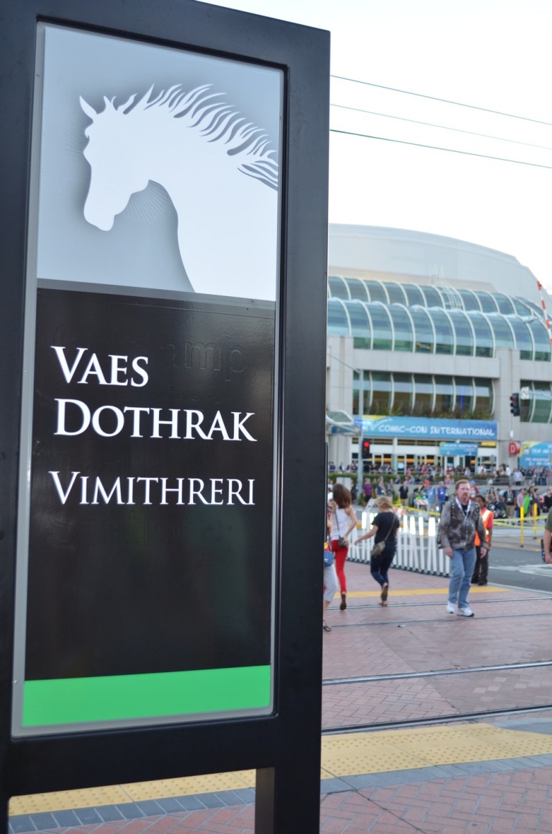 San Diego Comic Con 2013 Game of Thrones Trolley Stop