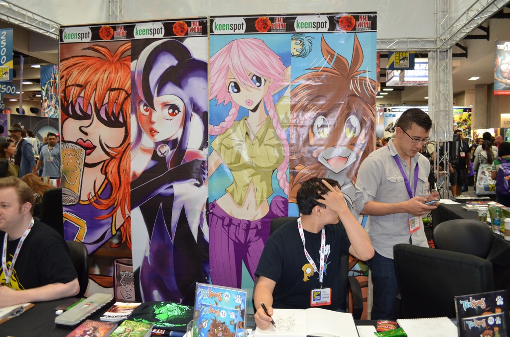 San Diego Comic Con 2013 Keenspot Booth