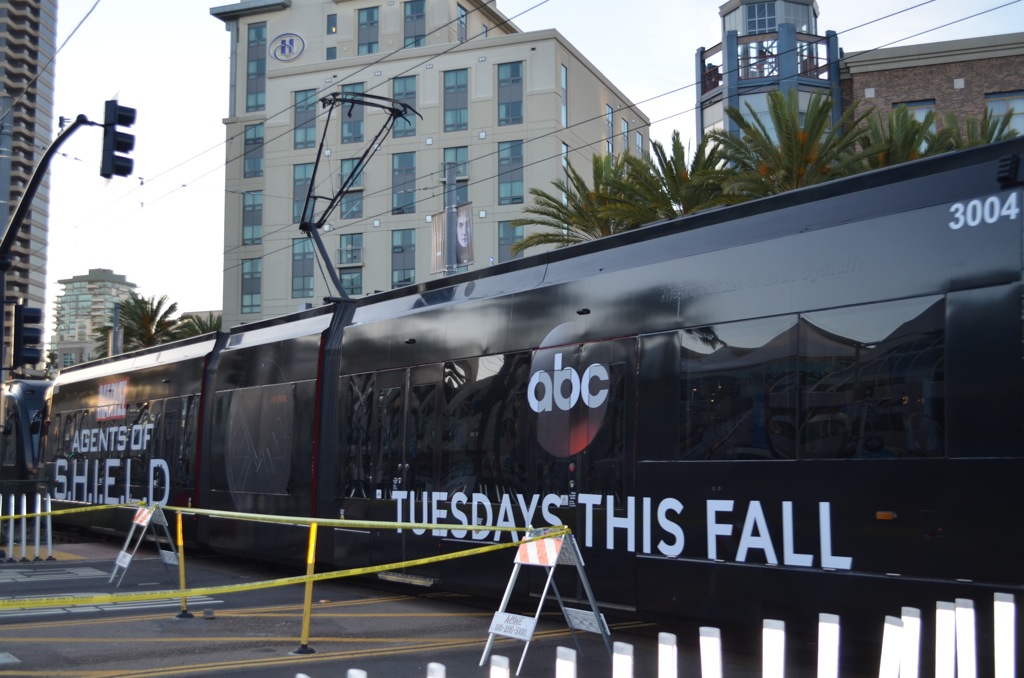 San Diego Comic Con 2013 Preview Night Agents of SHIELD Trolley