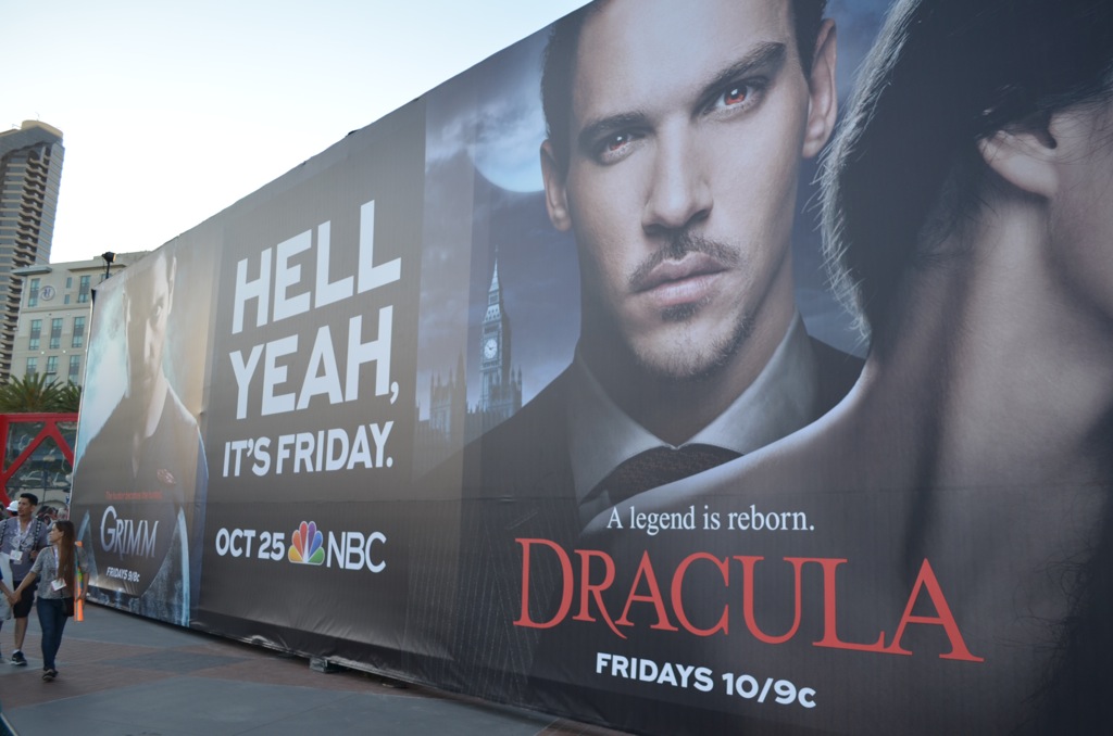 San Diego Comic Con 2013 Preview Night NBC Mural