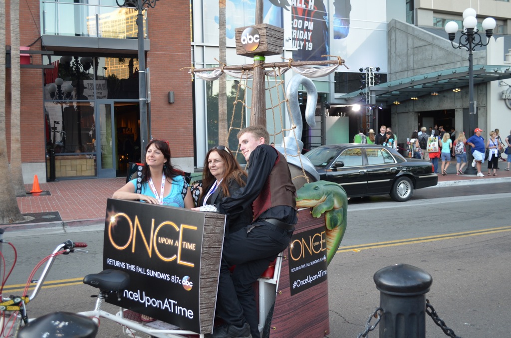 San Diego Comic Con 2013 Preview Night Pirate PediCab