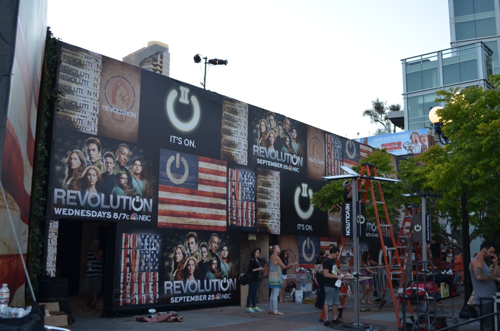 San Diego Comic Con 2013 Preview Night Revolution Setup