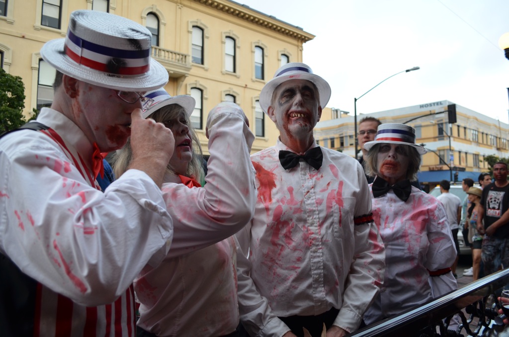 San Diego Comic Con 2013 Zombie Walk Barbershop 1