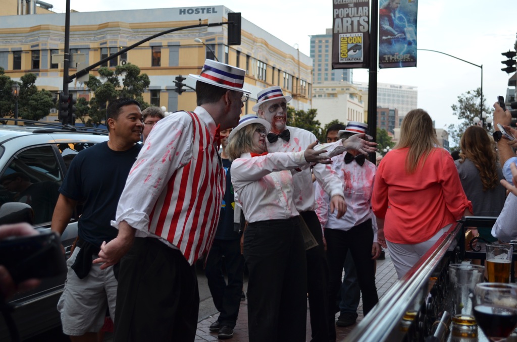 San Diego Comic Con 2013 Zombie Walk Barbershop Quartet