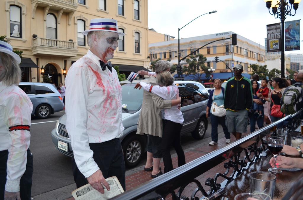 San Diego Comic Con 2013 Zombie Walk Barbershop