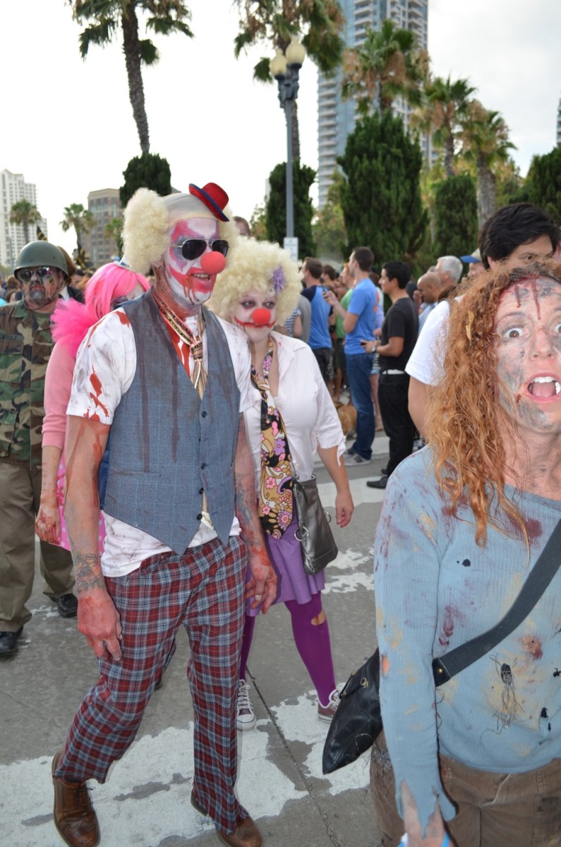 San Diego Comic Con 2013 Zombie Walk Clown