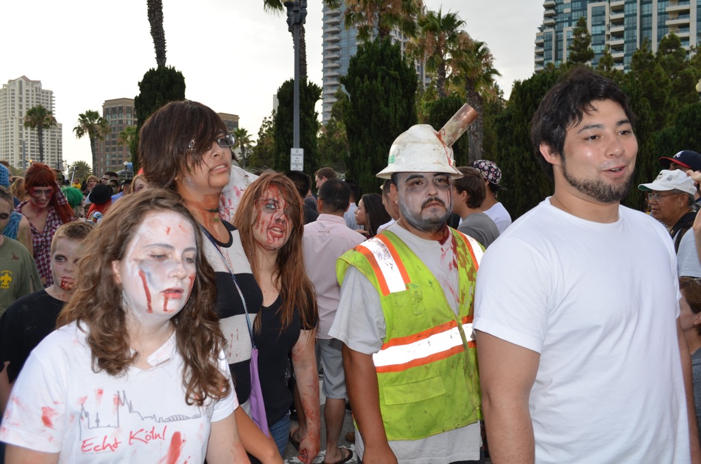 San Diego Comic Con 2013 Zombie Walk Construction Worker