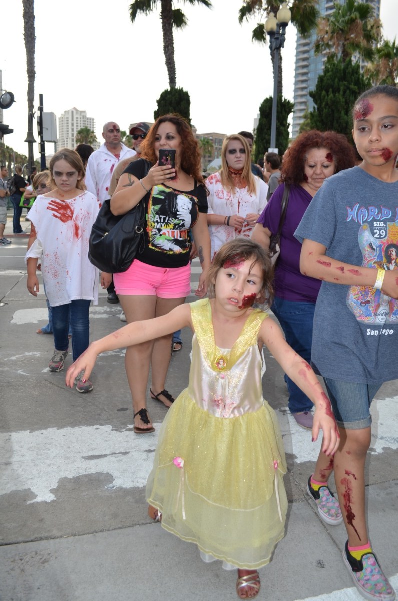 San Diego Comic Con 2013 Zombie Walk Kid