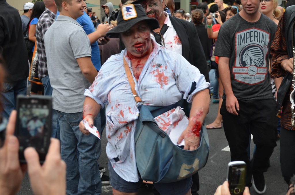San Diego Comic Con 2013 Zombie Walk Mail Woman