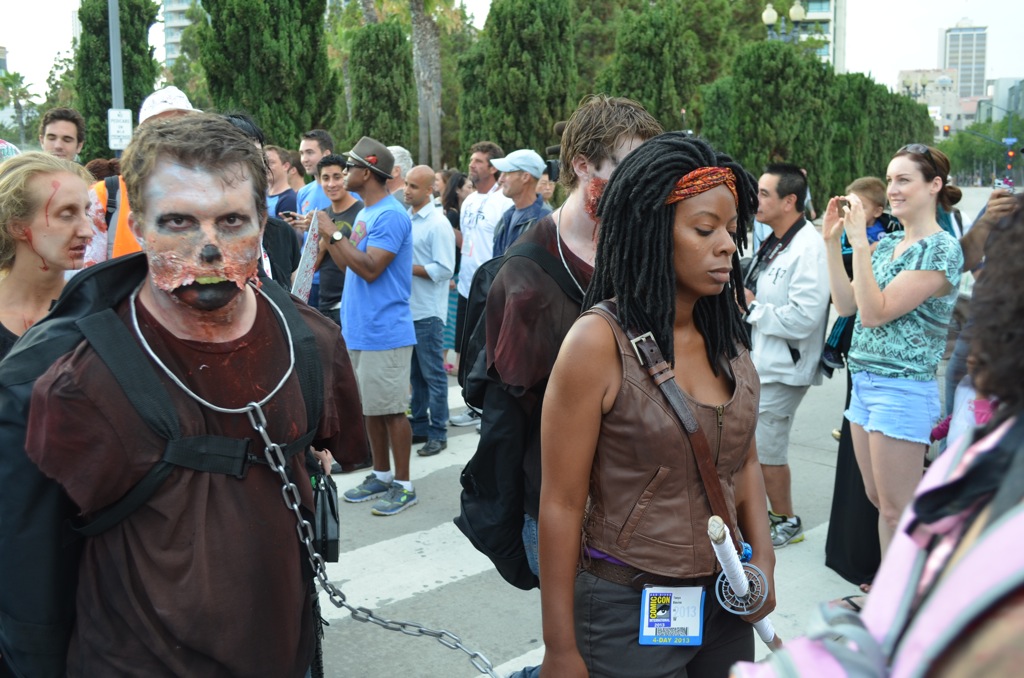 San Diego Comic Con 2013 Zombie Walk Michonne The Walking Dead