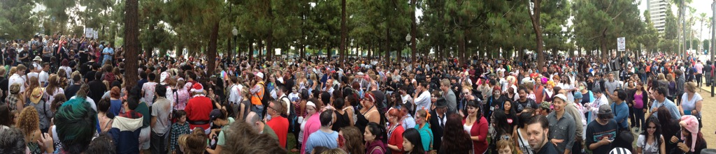 San Diego Comic Con 2013 Zombie Walk Panorama