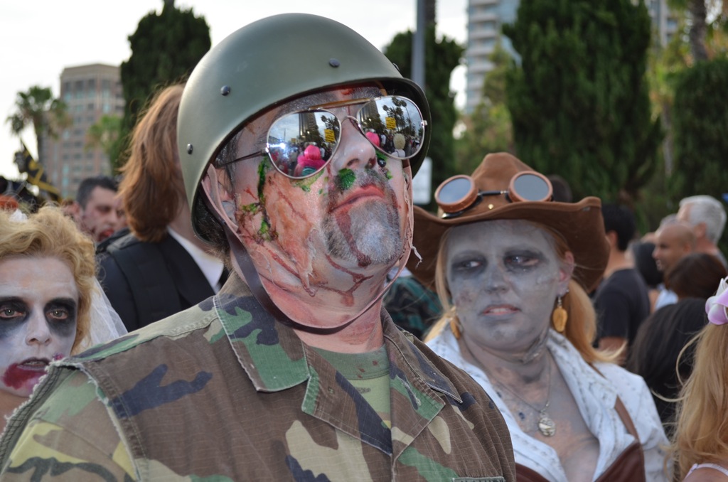 San Diego Comic Con 2013 Zombie Walk Soldier