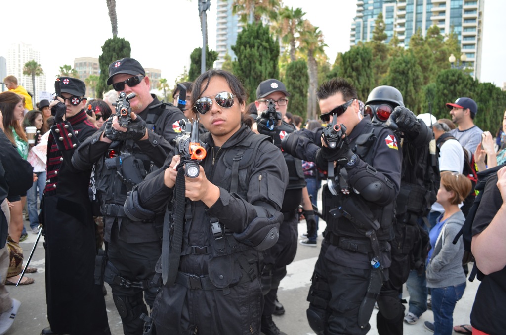San Diego Comic Con 2013 Zombie Walk Umbrella Resident Evil