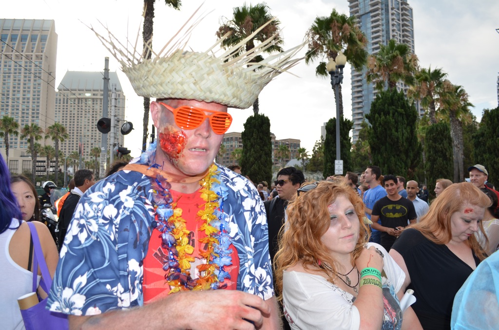 San Diego Comic Con 2013 Zombie Walk Vacationers