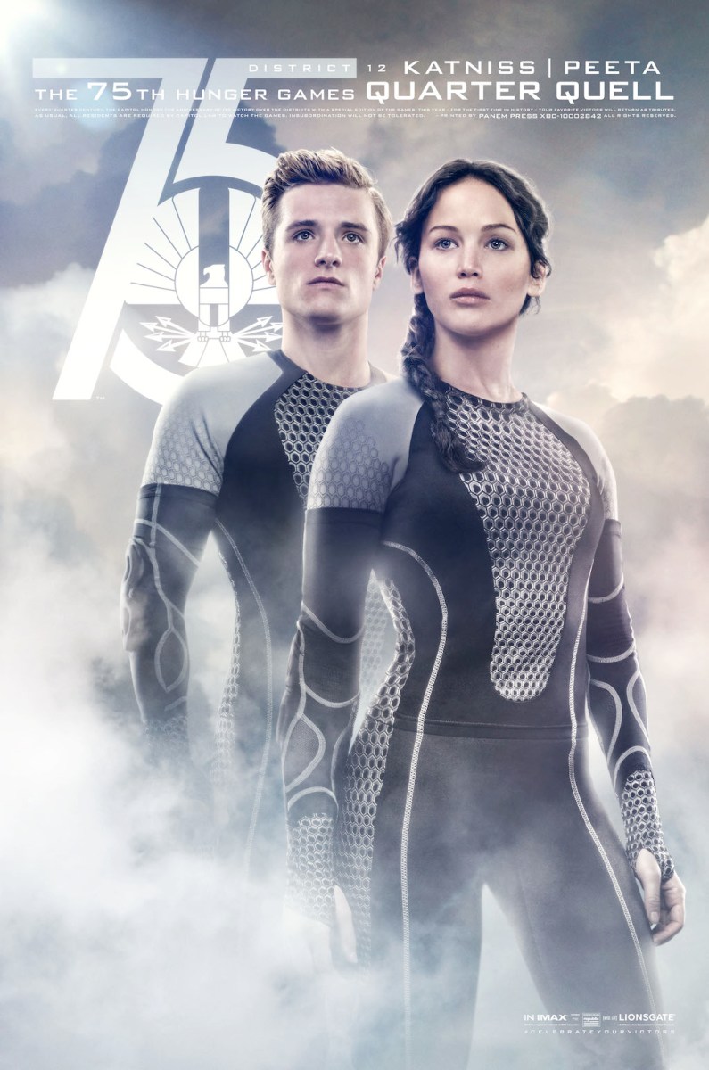 The Hunger Games Catching Fire Quarter Quell Poster Katniss and Peeta