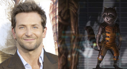 Bradley Cooper Voices Rocket Raccoon Gaurdians of the Galaxy