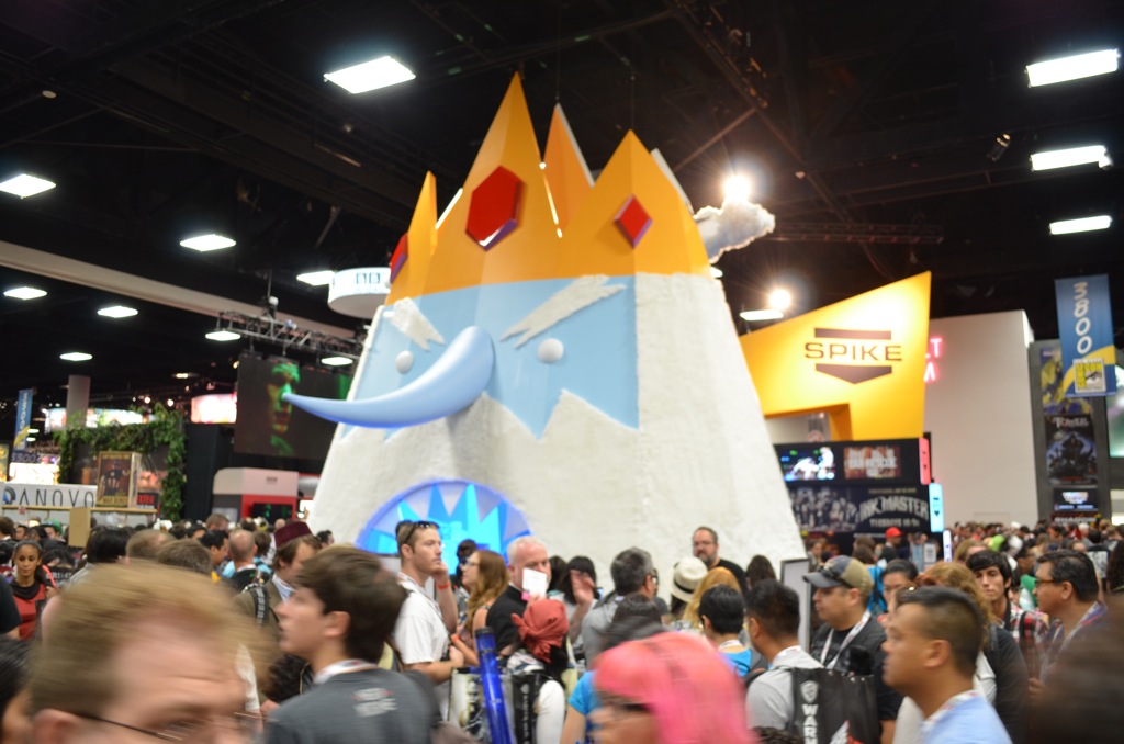 San Diego Comic Con 2013 Thursady Adventure Time Ice King Booth