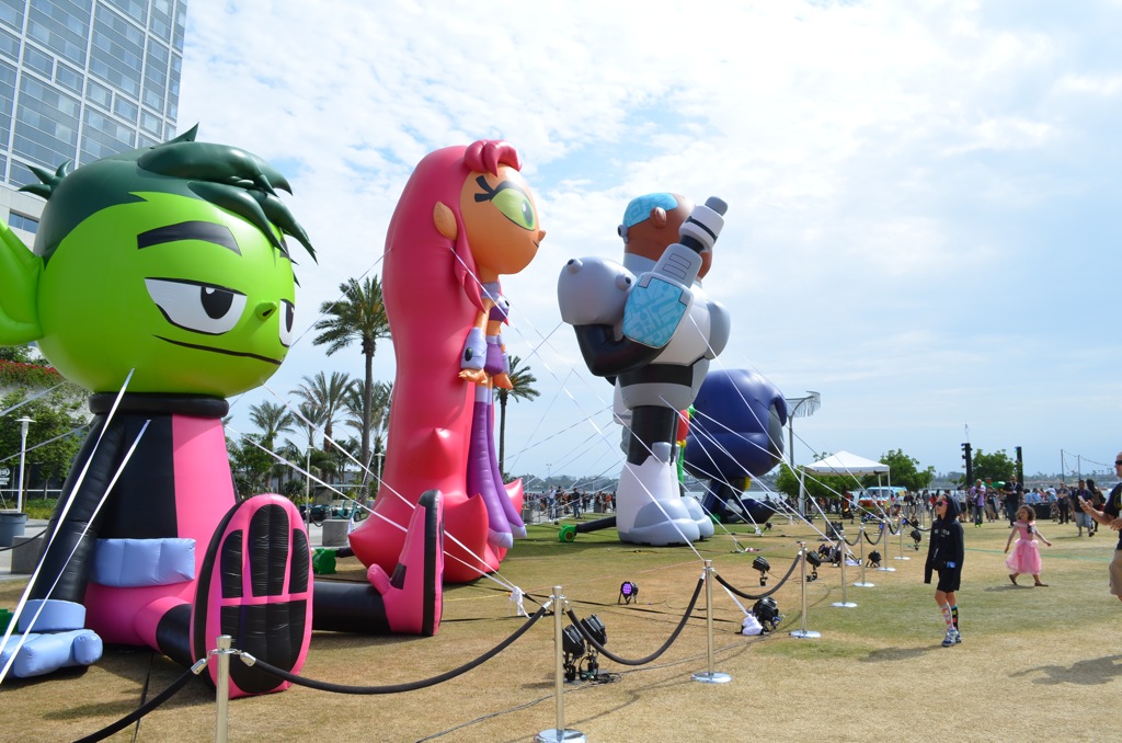 San Diego Comic-Con Teen Titans Inflatables