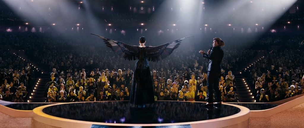 The Hunger Games Catching Fire Trailer Screenshot Katniss Mockingjay Dress