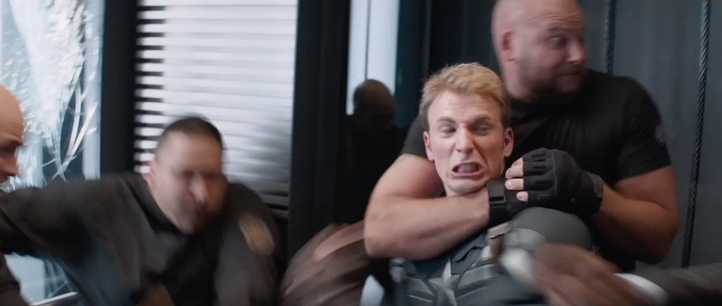 Captain America The Winter Soldier Teaser Trailer Elevator Fight 2