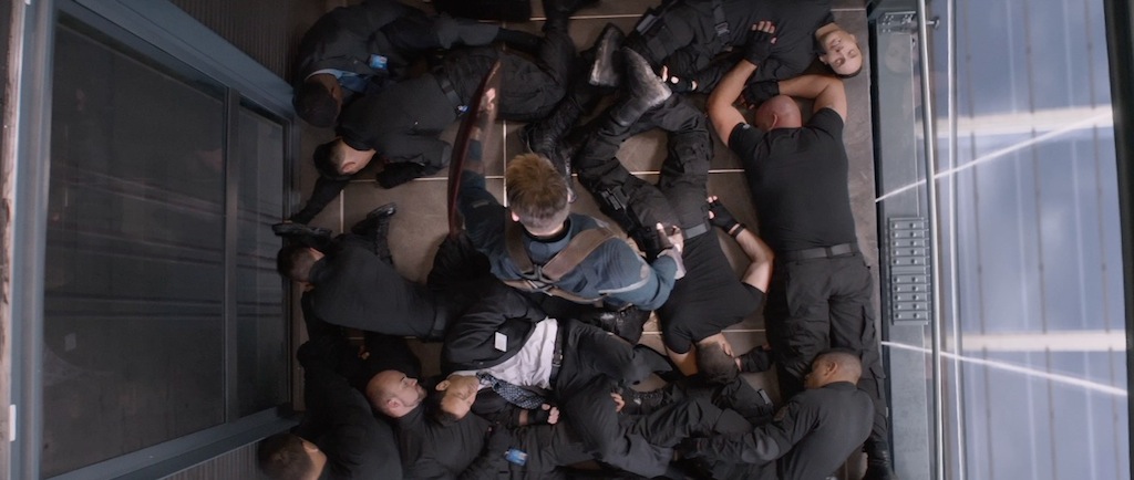 Captain America The Winter Soldier Teaser Trailer Elevator Fight 3