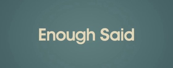 Enough Said Title Movie Logo
