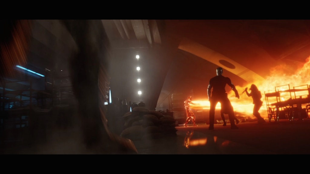 X-Men Days of Future Past Still Sentinel Fight