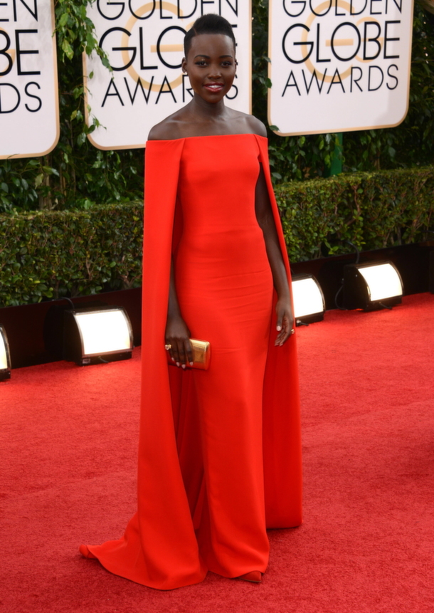 Lupita Nyong'o Golden Globes 2014