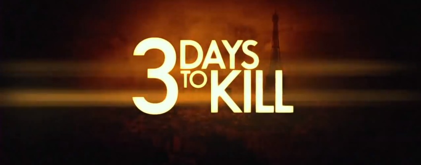 3 Days to Kill Title Movie Logo