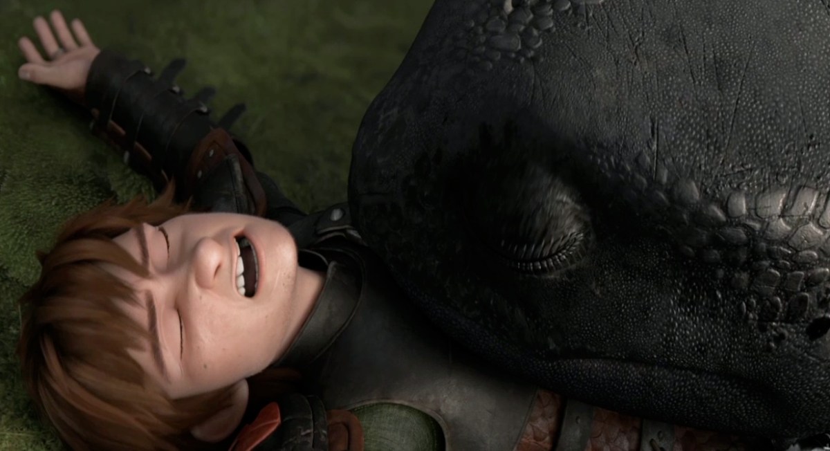 How to Train Your Dragon 2 Movie Trailer Toothless and Hiccup Laying Down