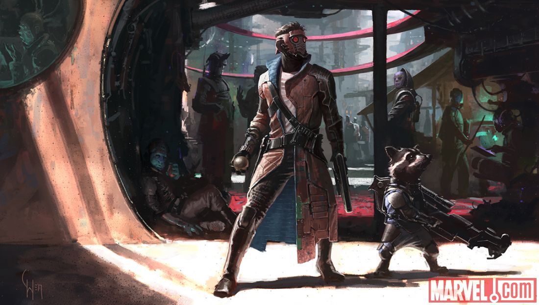 Guardians of the Galaxy Concept Art Peter Quill and Rocket