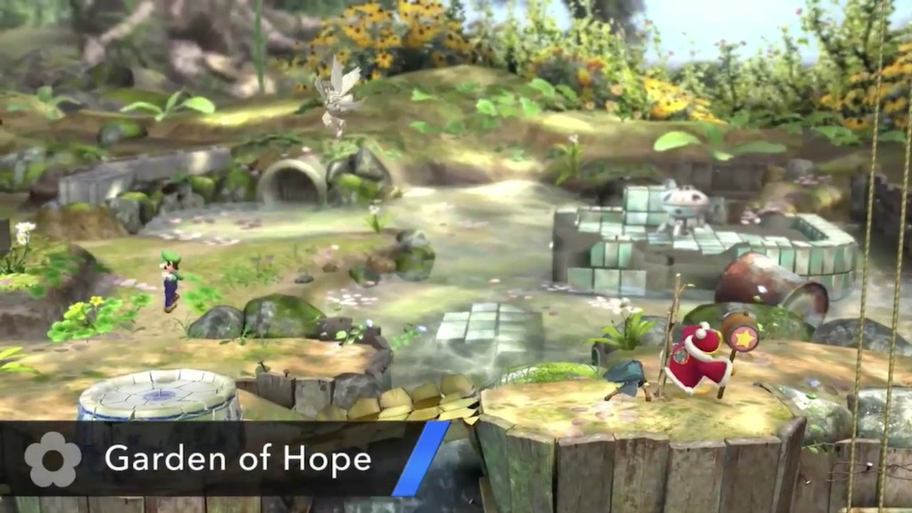 Super Smash Bros. 2014 Wii U Garden of Hope Stage