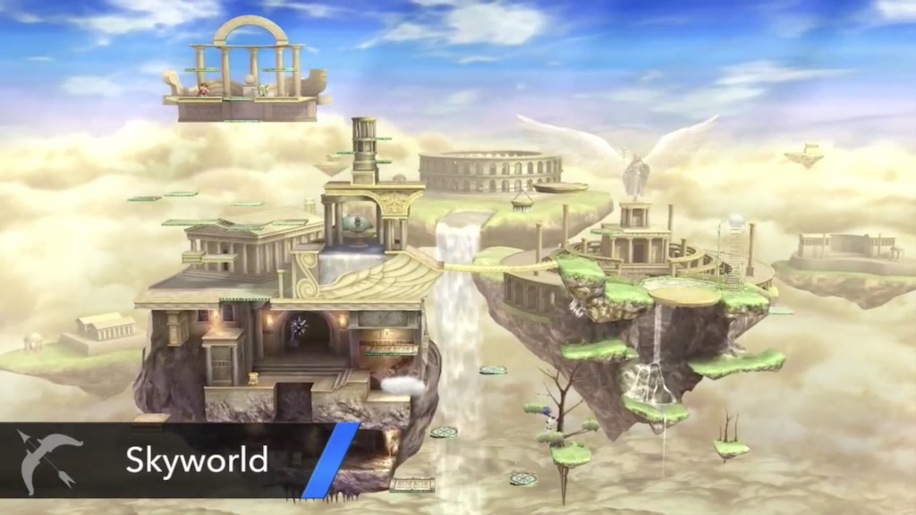 Super Smash Bros. 2014 Wii U Skyworld Stage