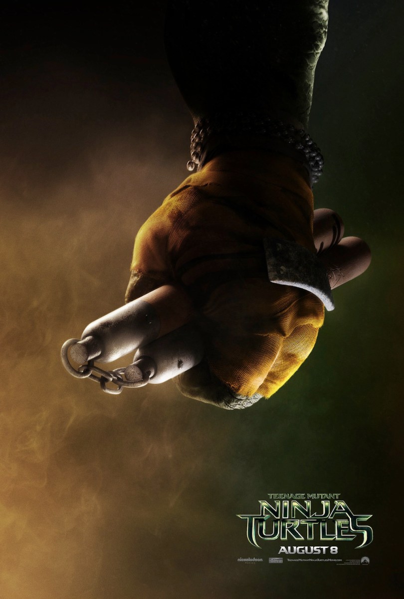 Teenage Mutant Ninja Turtles 2014 Movie Teaser Poster Michelangelo