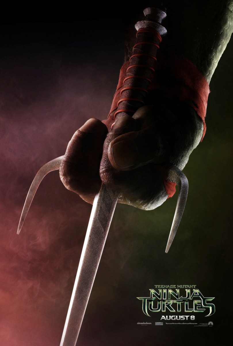 Teenage Mutant Ninja Turtles 2014 Movie Teaser Poster Raphael