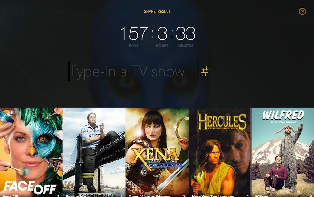Website Total Time Spent Watching TV Calculator