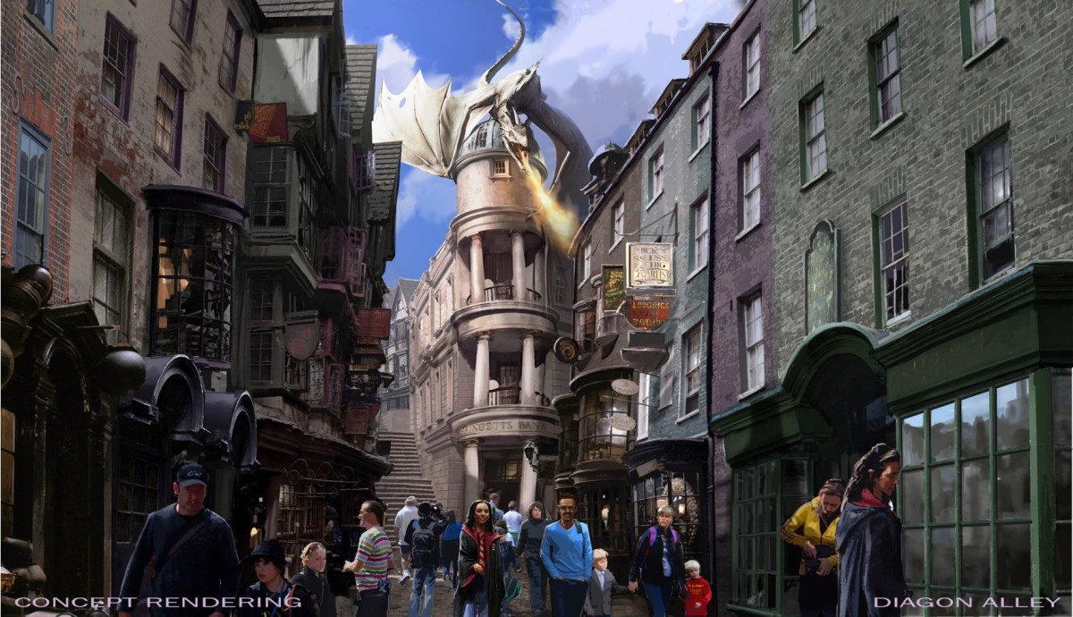‘Harry Potter and the Escape from Gringotts’ Concept Art 6